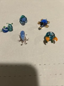 Miniatur mundgeblasene Meeresbewohner aus Glas - Bild 1 von 6