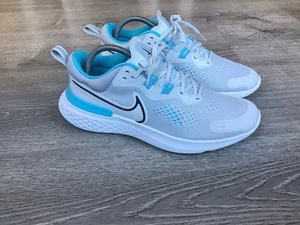 Nike React Miler 2 Run Men Pure Platinum Chlorine Blue CW7121-003 Sneakers Sz 9 - Picture 1 of 14