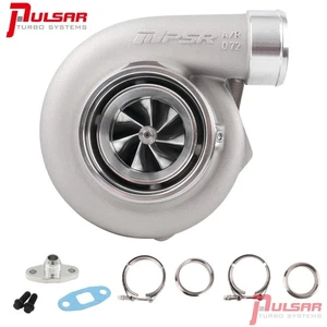 PTE 6062E Dual Ball Bearing Billet Compressor Wheel Turbo S.S Dual Vband 0.82A/R - Picture 1 of 7