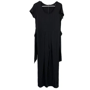 H by Halston schwarzer minimalistischer Jumpsuit Strampler Gr. XS - Bild 1 von 6