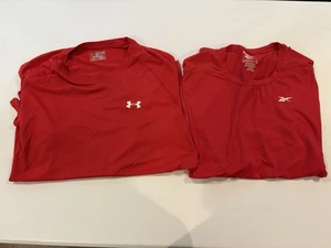 Lot Men’s size 2XL Shirt under Armour Reebok - Picture 1 of 8