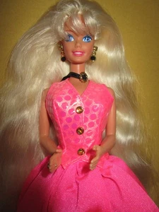 B2087) ALTE BLONDE VINTAGE CUT AND STYLE BARBIE MATTEL 1994 KOMPLETTER SCHMUCK - Bild 1 von 11