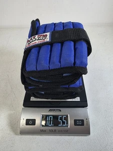 ALL PRO 10 Pound Pair (5 Lb ea) Adjustable Ankle Weight Contour Foam Style - Picture 1 of 9