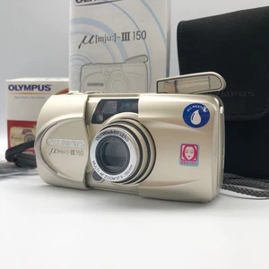 Olympus μ [mju:] - III 150 Gold Point&Shoot 35mm Compact Film Camera From Japan - Picture 1 of 10