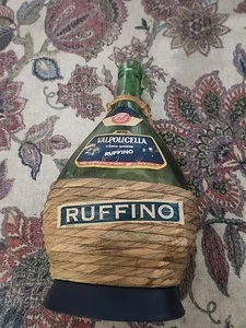 Vintage I.L.Ruffino 1970 Wine Bottle - Glass with Straw Covering - Picture 1 of 5
