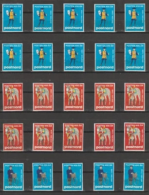 50 DANISH STAMPS - "400 YEARS OF DANISH POSTAL HISTORY"  RELEASED IN 2024. - Image 1 of 2