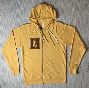 Independent Trading Company Herren LG gelb Wanderweg Grafik Hoodie durchgehender Reißverschluss - Bild 1 von 10