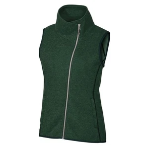 Cutter & Buck Mainsail Fleece Lined Vest Full Zip NEW Green Small LCO00034 - Picture 1 of 4