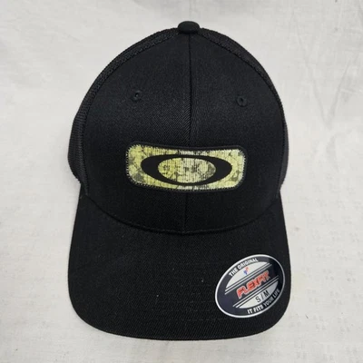 Oakley Hologram Patch Trucker Stretch-Fitted Mesh Hat Blackout Small/Medium - Image 1 of 4