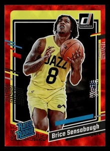 Brice Sensabaugh 2023-24 Donruss RED INTERNATIONAL #214 Utah Jazz RATED ROOKIE - Picture 1 of 2