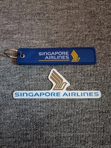 Airline CREW GEPÄCK TASCHENANHÄNGER und Aufkleber Singapore Airlines - UK-Verkäufer - Bild 1 von 3