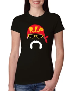 RIP Silhouette Wrestling Legend Mania Womens Slim Fit Junior Tee - Picture 1 of 3