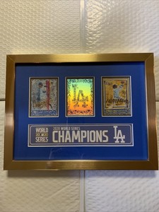 2020 Topps X Gregory Siff - Framed Aritst Proof Set - Dodgers World Series #/58