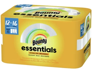 Bounty Essentials Select-A-Size Paper Towels - 12 Big Rolls = 16 Regular - Picture 1 of 2