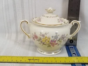 Federal Shape Syracuse Briarcliff Sugar Bowl with Lid - Picture 1 of 4