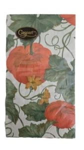 Caspari Napkins Pumpkin Heirloom 15670G Pack of 15 - Picture 1 of 4