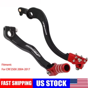 For CRF250X 2004-2017 Motorcycle CNC Shifter Shift Rear + Foot Brake Lever Red - Bild 1 von 9
