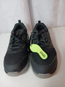 Scarpa antinfortunistica Reebok uomo Sublite ammortizzata da lavoro in lega stile RB4041 nera NUOVA - Foto 1 di 10