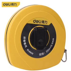 deli Retractable Measuring Tape Plastic Fiber Tape Metric Ruler Tool - Picture 1 of 7