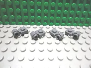 Lego 4 Gris Azulado Oscuro 1x1 Placa Clip Luz NUEVO - Imagen 1 de 1