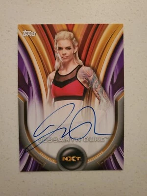 Jessamyn Duke 2019 WWE Womens Division Auto Autograph Signed Card #d 34/99 - Image 1 of 4