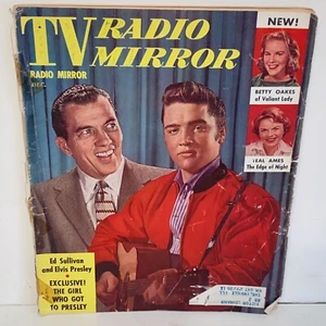 Vintage Dezember 1956 TV Radio Spiegel Magazin Elvis Presley & Ed Sullivan Cover - Bild 1 von 17