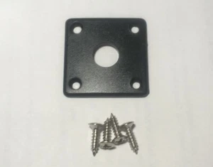 Genuine Epiphone Square Jack Plate BLACK for Les Paul SG STUDIO Guitar Bass - Picture 1 of 1