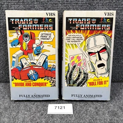 Transformers FHE VHS Tapes Vol 5 & 6 Divide and Conquer Roll for It 1984 - Image 1 of 4
