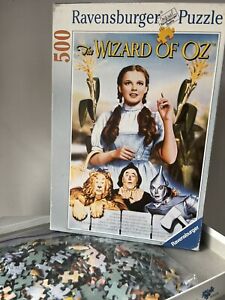 VTG 1996 Wizard Of Oz Puzzle Movie Poster RAVENSBURGER  500 piece Rare COMPLETE