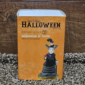 Dept 56 Snow Village Halloween Wilhelmina & Lucille 4020237 With Box 2011 - Picture 1 of 8