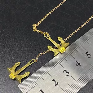 Für 1/200 Schlachtschiff Kriegsschiff Modell 1* Metall Anker 20cm Kette DIY Zubehör - Bild 1 von 2