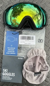 (1797) Gafas de esquí unisex Snowboard doble lente protección UV casco compatible - Imagen 1 de 5