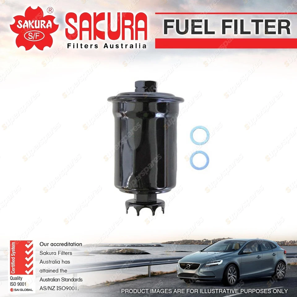 Sakura Fuel Filter for Mitsubishi Lancer CA CB CD CE GSR Petrol 1.5 1.6 1.8 2.0L - image 1 of 2