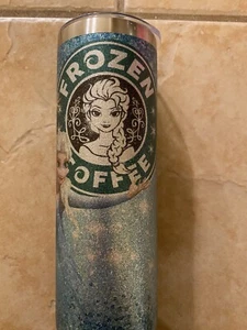 Glitter tumbler 20 oz Frozen ice coffee Custom Made.  - Picture 1 of 7