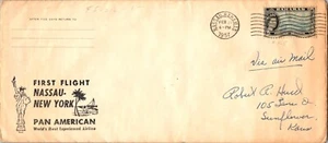 Pan American World Airways First Flight Nassau Bahamas - New York - 1957 - Bild 1 von 2