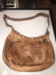 BORN Leather Crossbody Handbag Vintage - Picture 1 of 9