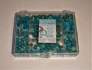 Westrim Crafts The Latest Beads Earth Collection Turquoise Bead Box 2002 NEW - Picture 1 of 3
