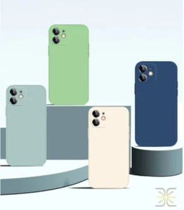 Liquid Silicone Case Camera Lens Cover For iPhone 13 12 11 Pro XS Max XR 8 Plus - Picture 1 of 22
