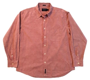 Camisa American Eagle Clásica Roja a Cuadros Cambray Abotonada Para Hombre Grande - Imagen 1 de 14