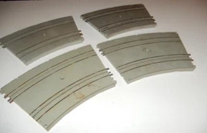 VINTAGE A.C. GILBERT 1/32ND SLOT CAR CURVE TRACK SECTIONS- 4- FAIR- W17 - Picture 1 of 1