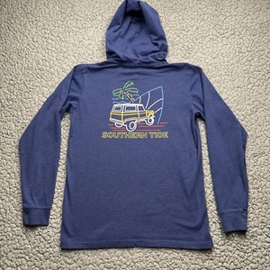 Southern Tide Hoodie Youth XL Blue Long Sleeve Lightweight Camping Outdoor Neon - Picture 1 of 9