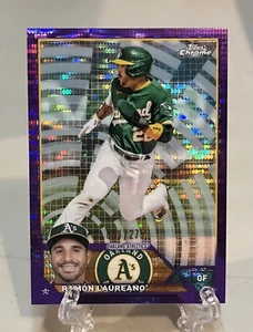 2023 Topps Chrom Lila Sonar/275 Ramon Laureanpo #116 Oakland Athletics S141 - Bild 1 von 2