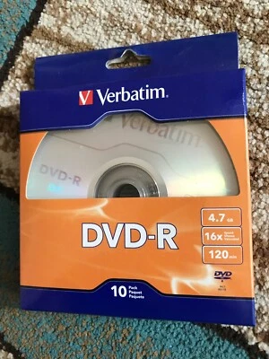 Verbatim 97957 DVD-R 4.7GB 120 Min 10 Pack - Image 1 of 4