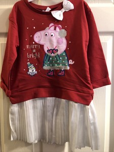 peppa pig long sleeve dress