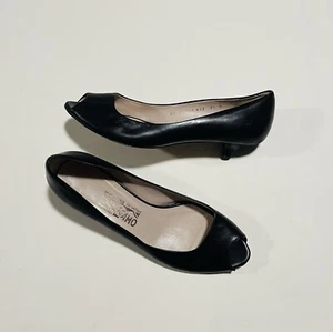 Salvatore Ferragamo Women’s Beautiful Classic Open Toe Slip On Heels Size 8.5B - Picture 1 of 7