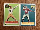 TED MARCHIBRODA & LAMAR MCHAN 1956 TOPPS CARDS 1-FAMILY OWNED CARDS PLEASE READ!