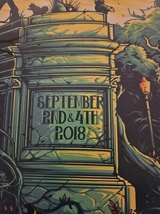 Pearl Jam Orange Sky Variant Poster Fenway Park 2018 Dan Mumford Boston Mint