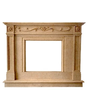 Egyptian Yellow Marble Fireplace Mantel Classic L 150Cm - Picture 1 of 9