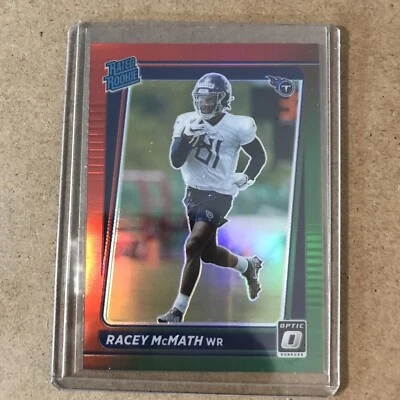 2021 Donruss Racey McMath Rookie RC Red Green Optic Preview #P-316 Titans - Image 1 of 4