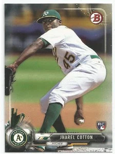 Jharel Cotton Oakland A's 2017 Bowman Rookie Card - Picture 1 of 2